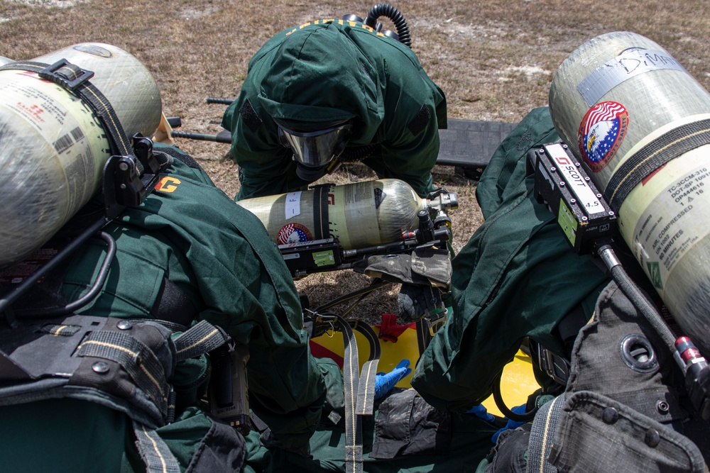 CBRN trains in sensitive site exploitation