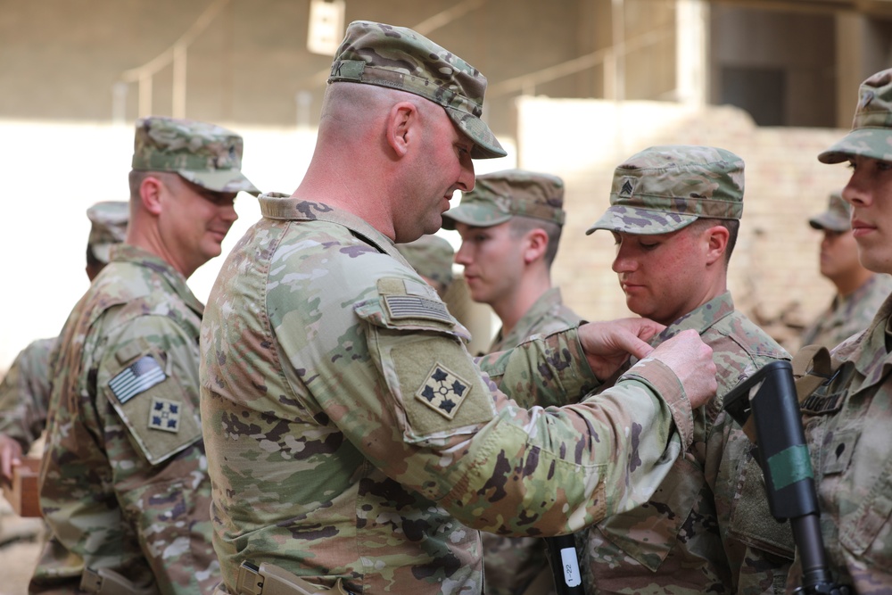 Soldiers earn the Combat Action Badge [28 of 47]
