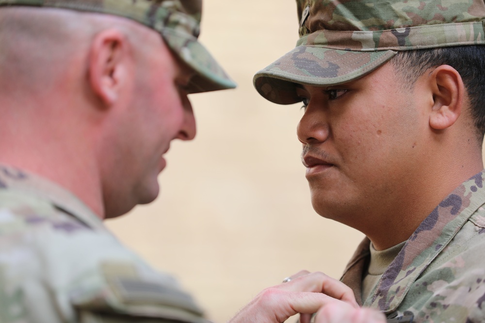 Soldiers earn the Combat Action Badge [37 of 47]