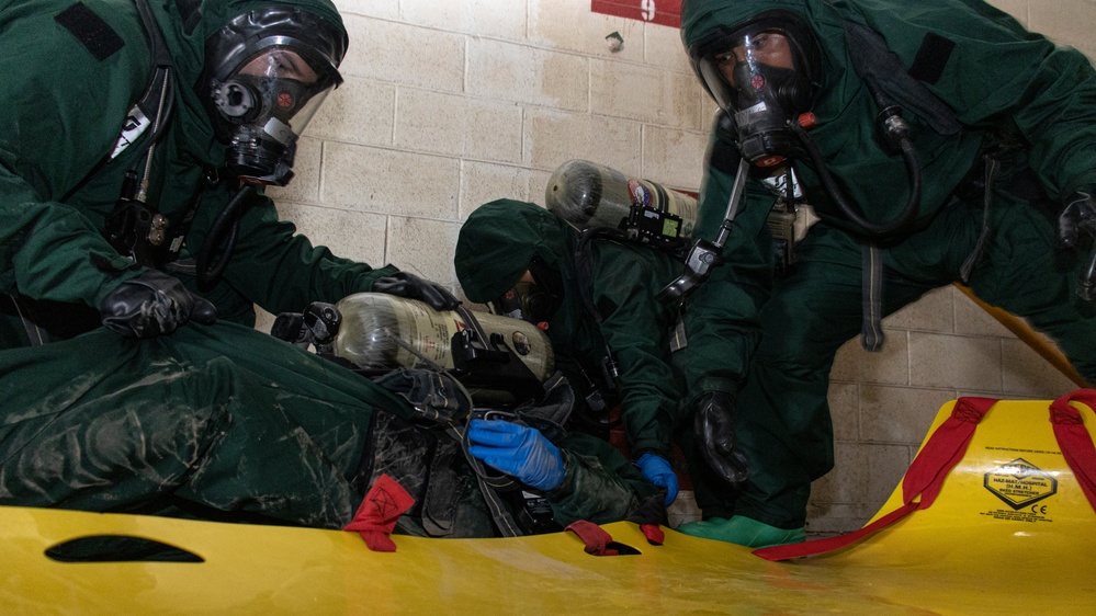 CBRN trains in sensitive site exploitation