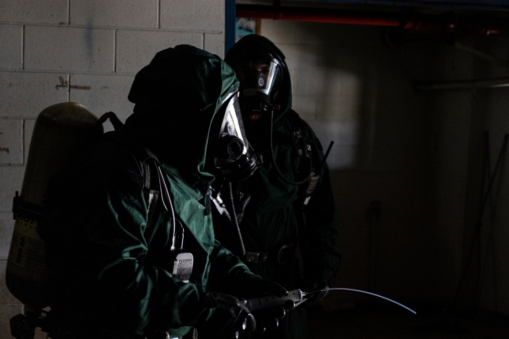 CBRN trains in sensitive site exploitation