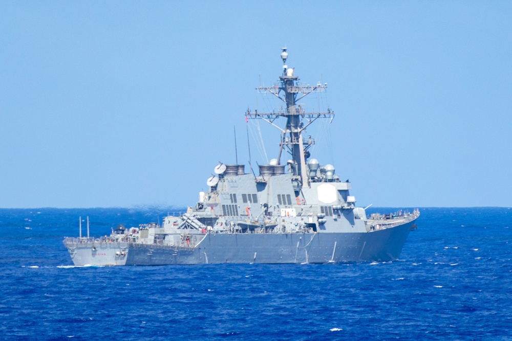 USS Higgins Transits Pacific Ocean