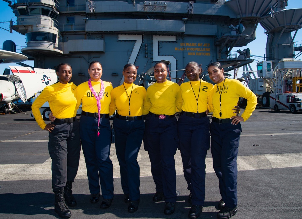 The Harry S. Truman Carrier Strike Group is on a scheduled deployment in the U.S. Sixth Fleet area of operations in support of naval operations to maintain maritime stability and security.