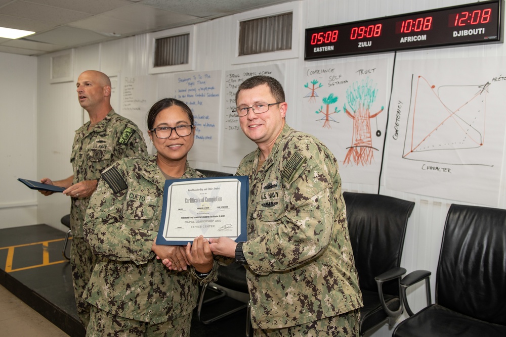 Camp Lemonnier Graduates Class of Command-Navy Leader Development Facilitators