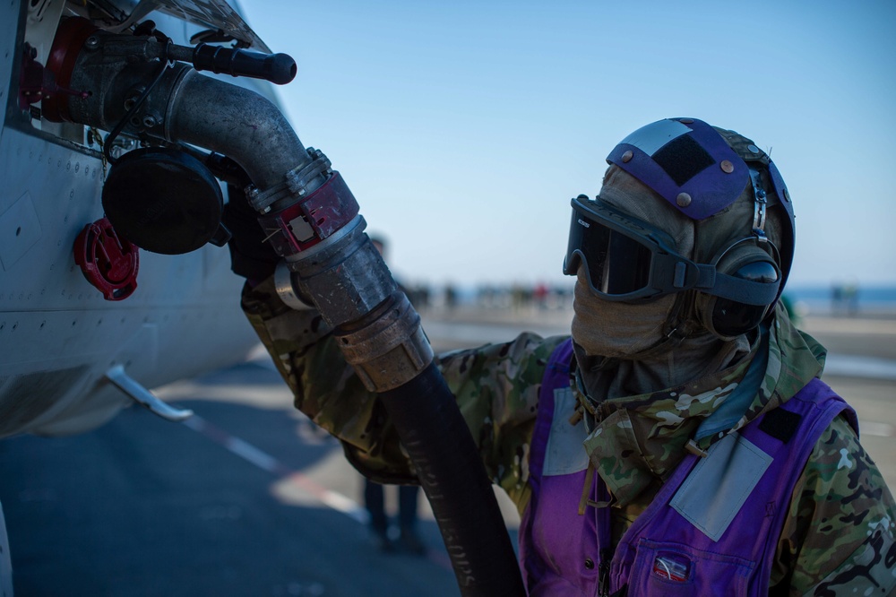 The Harry S. Truman Carrier Strike Group is on a scheduled deployment in the U.S. Sixth Fleet area of operations in support of naval operations to maintain maritime stability and security.