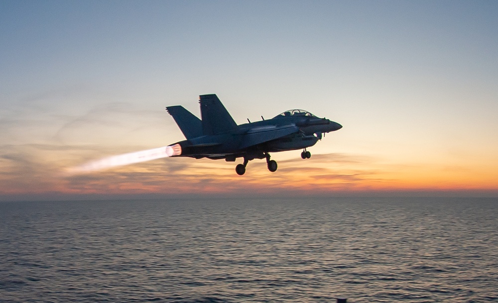The Harry S. Truman Carrier Strike Group is on a scheduled deployment in the U.S. Sixth Fleet area of operations in support of naval operations to maintain maritime stability and security.