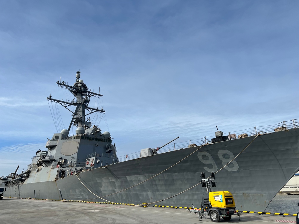 USS Forrest Sherman Arrives In Port Gdansk, Poland