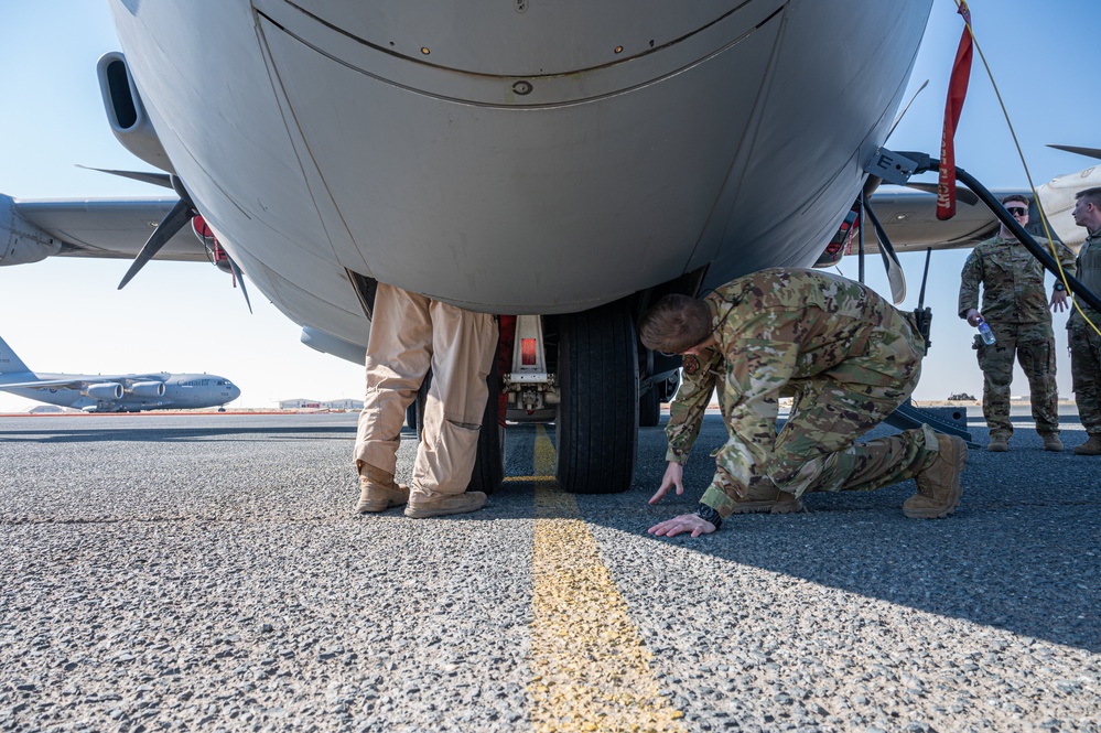 A perfect fit: a P-19C is loaded inside a Hercules