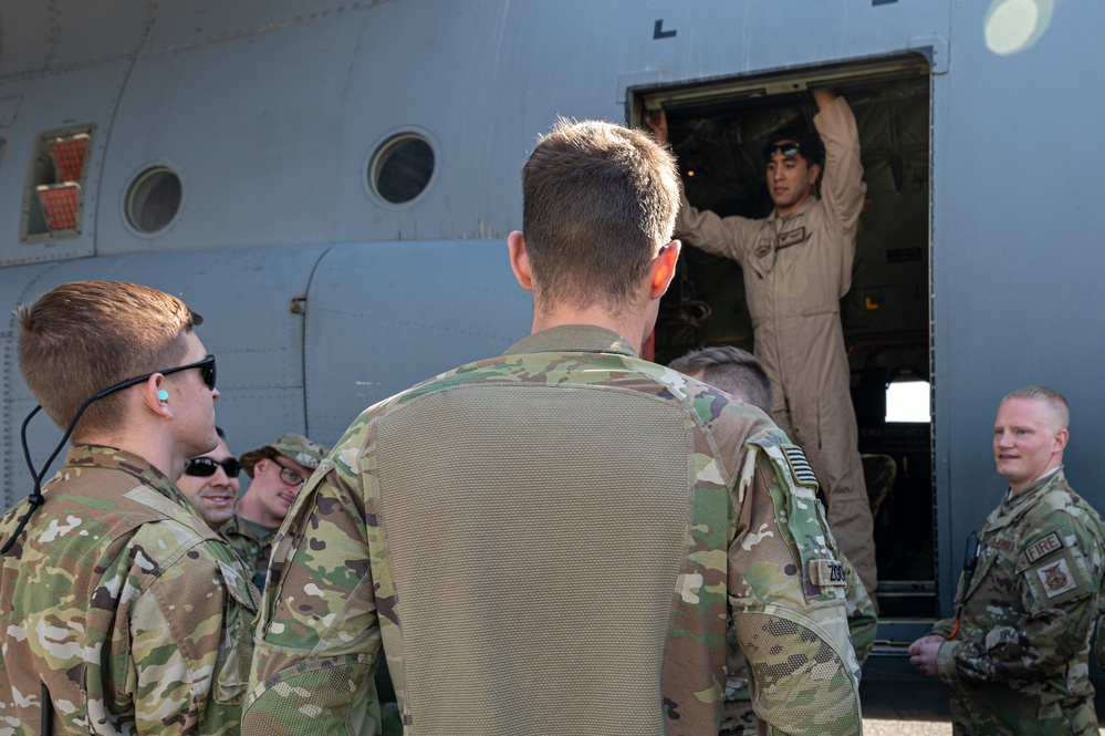 A perfect fit: a P-19C is loaded inside a Hercules