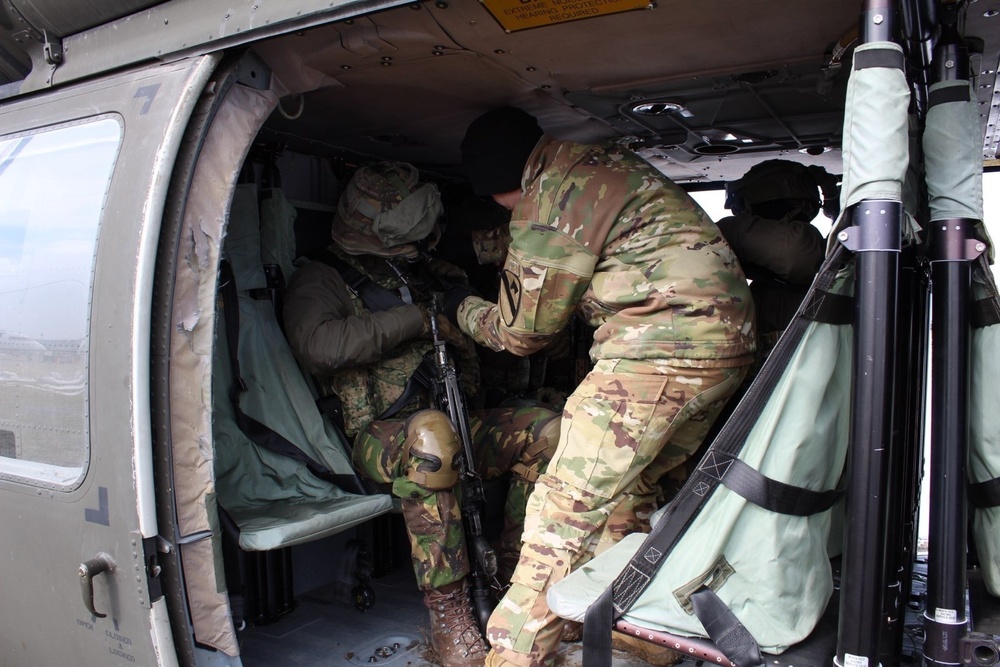 Bravo Company &quot;Jokers&quot; 3-227th Assault Helicopter Battalion conducts Cold Load Training with the Royal Netherlands 11th Infantry Brigade during Rapid Falcon 2022