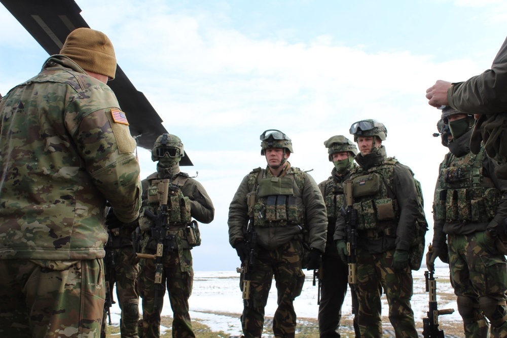 Bravo Company &quot;Jokers&quot; 3-227th Assault Helicopter Battalion conducts Cold Load Training with the Royal Netherlands 11th Infantry Brigade during Rapid Falcon 2022