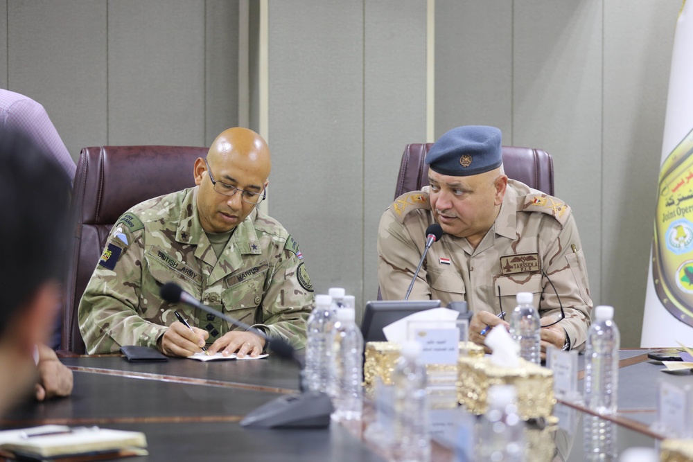 Historic meeting held between ISF, Peshmerga communication teams at Union III, Baghdad, Iraq