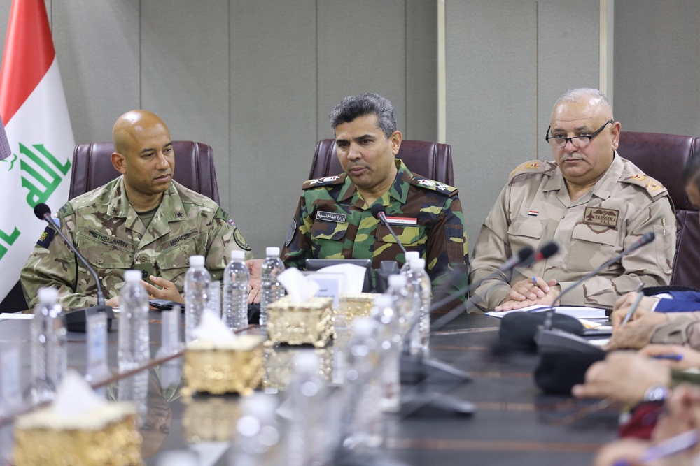 Historic meeting held between ISF, Peshmerga communication teams at Union III, Baghdad, Iraq