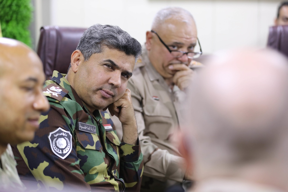Historic meeting held between ISF, Peshmerga communication teams at Union III, Baghdad, Iraq