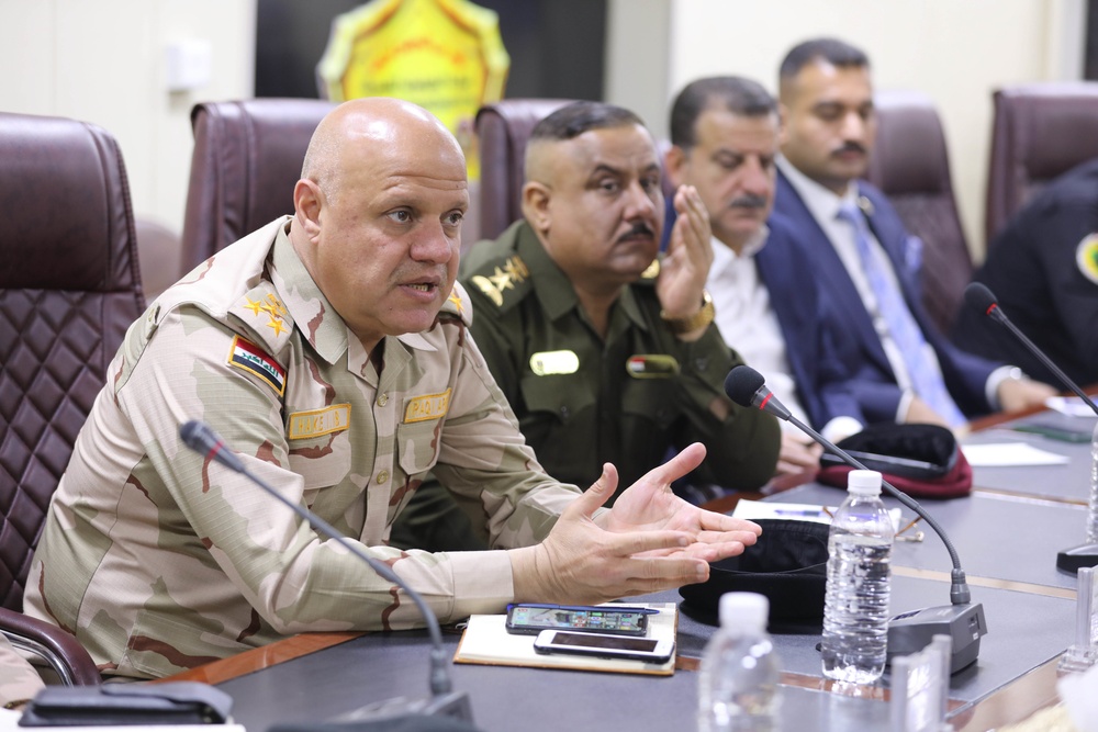 Historic meeting held between ISF, Peshmerga communication teams at Union III, Baghdad, Iraq