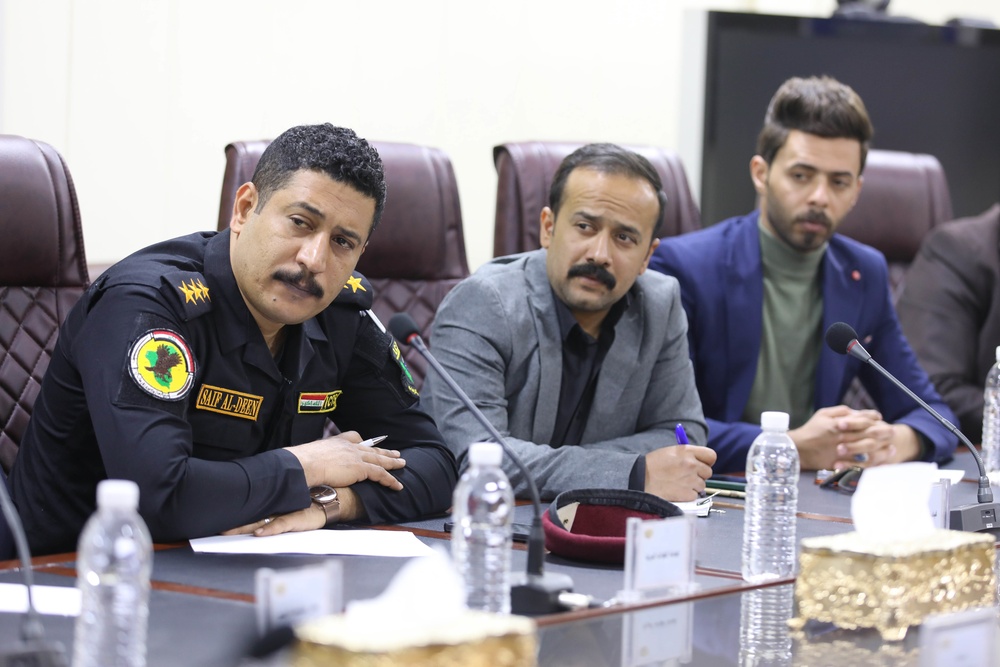 Historic meeting held between ISF, Peshmerga communication teams at Union III, Baghdad, Iraq
