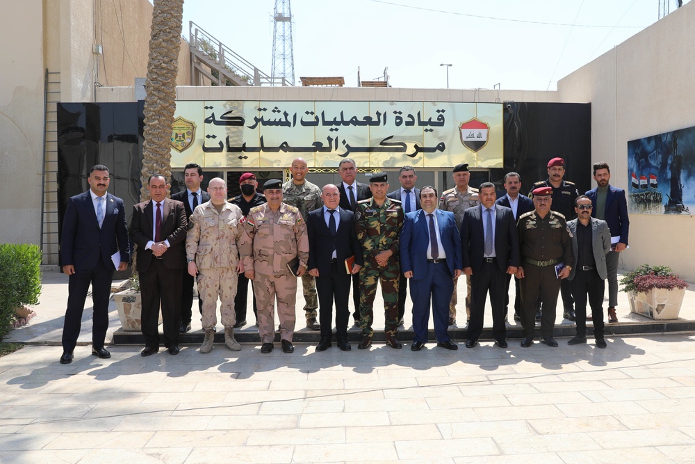 Historic meeting held between ISF, Peshmerga communication teams at Union III, Baghdad, Iraq