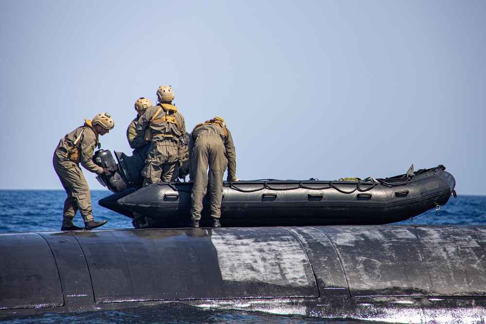 TF-61/2 Marines Training with The USS Georgia