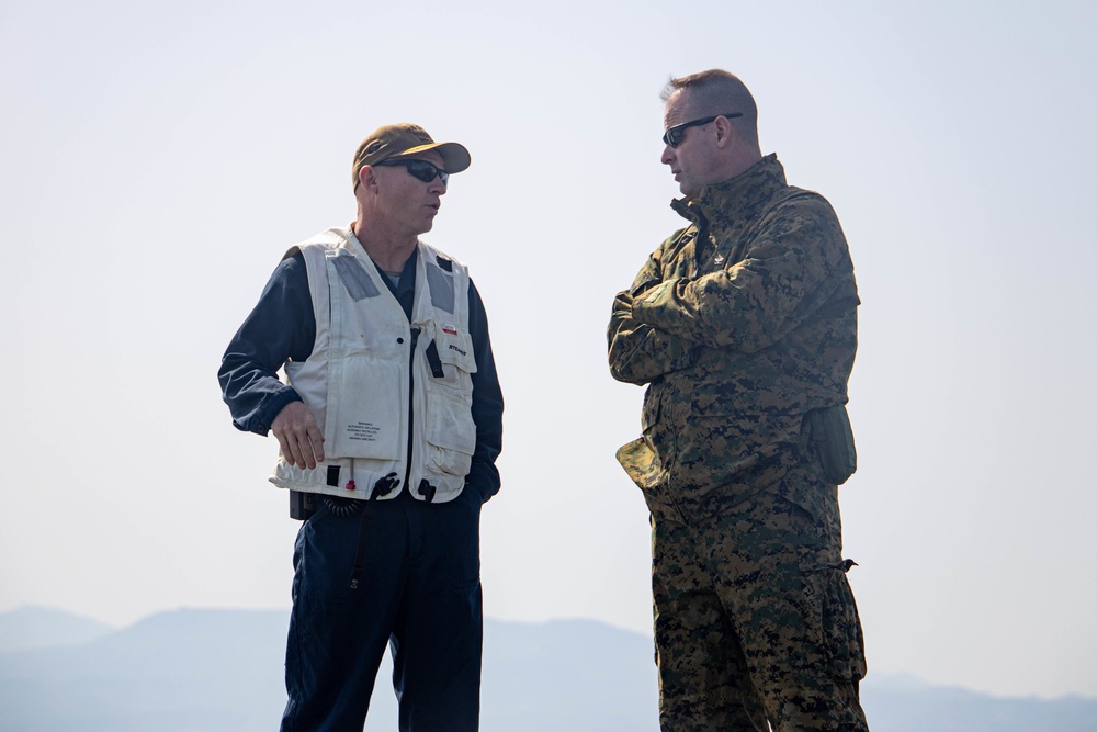 TF-61/2 Marines Training with The USS Georgia