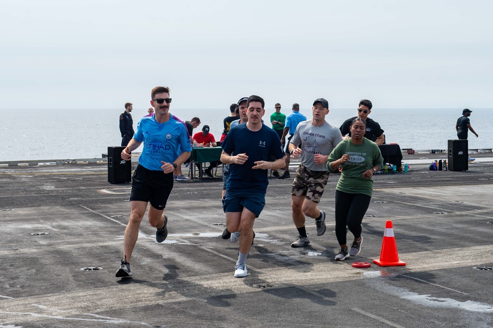 The Harry S. Truman Carrier Strike Group is on a scheduled deployment in the U.S. Sixth Fleet area of operations in support of naval operations to maintain maritime stability and security.