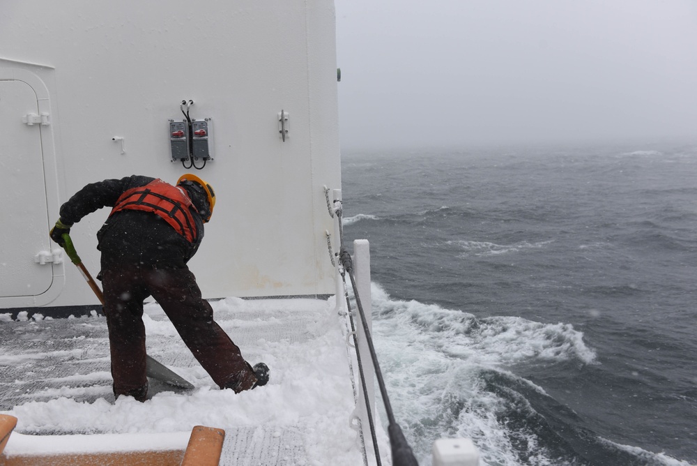 USCGC Spar Homebound Transit