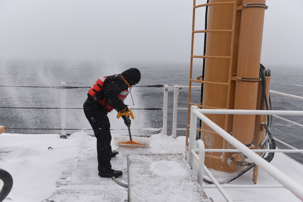 USCGC Spar Homebound Transit