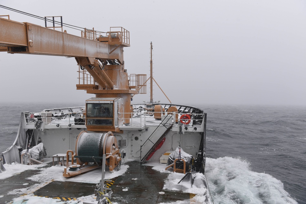 USCGC Spar Homebound Transit