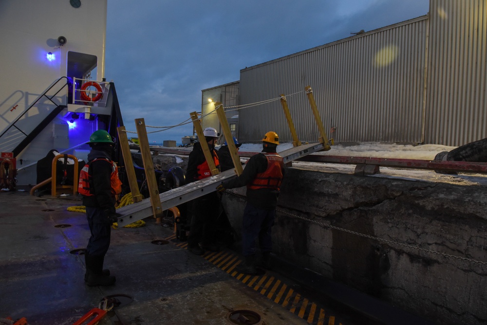 USCGC Spar Homebound Transit