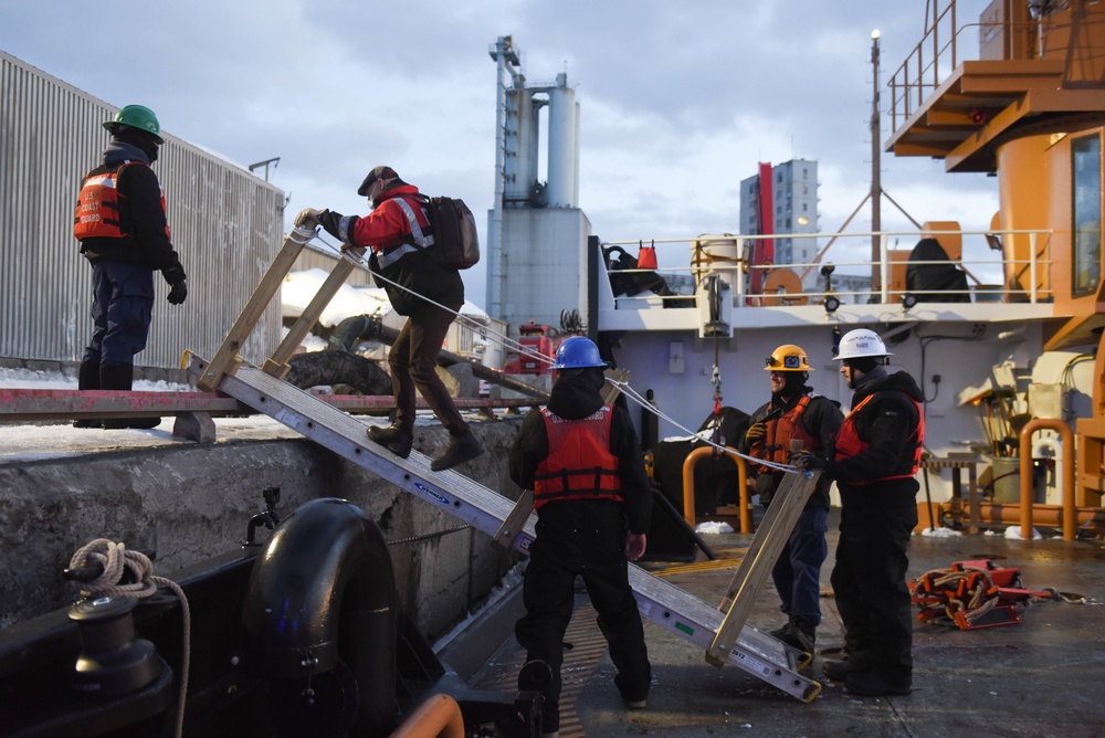 USCGC Spar Homebound Transit