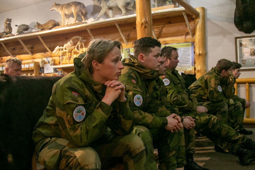 Norwegian Youth visit Camp Ripley's Environmental Classroom and the Minnesota Military Museum