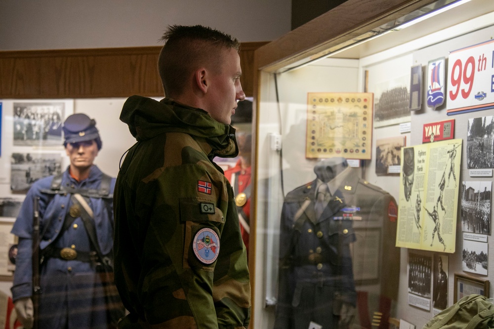 Norwegian Youth visit Camp Ripley's Environmental Classroom and the Minnesota Military Museum