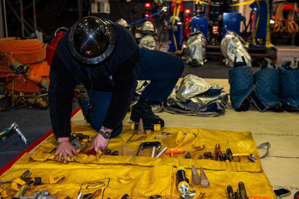 USS Ronald Reagan (CVN 76) Equipment Inspection