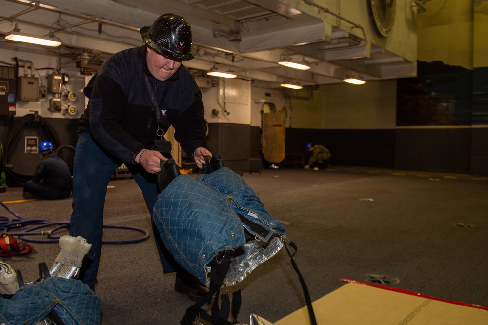 USS Ronald Reagan (CVN 76) Equipment Inspection