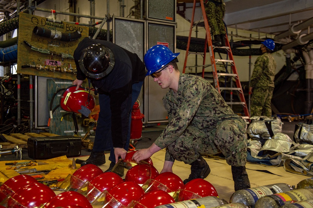 USS Ronald Reagan (CVN 76) Equipment Inspection