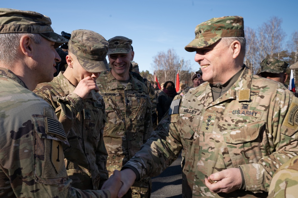 Gen. Milley visits Latvia during Saber Strike 22