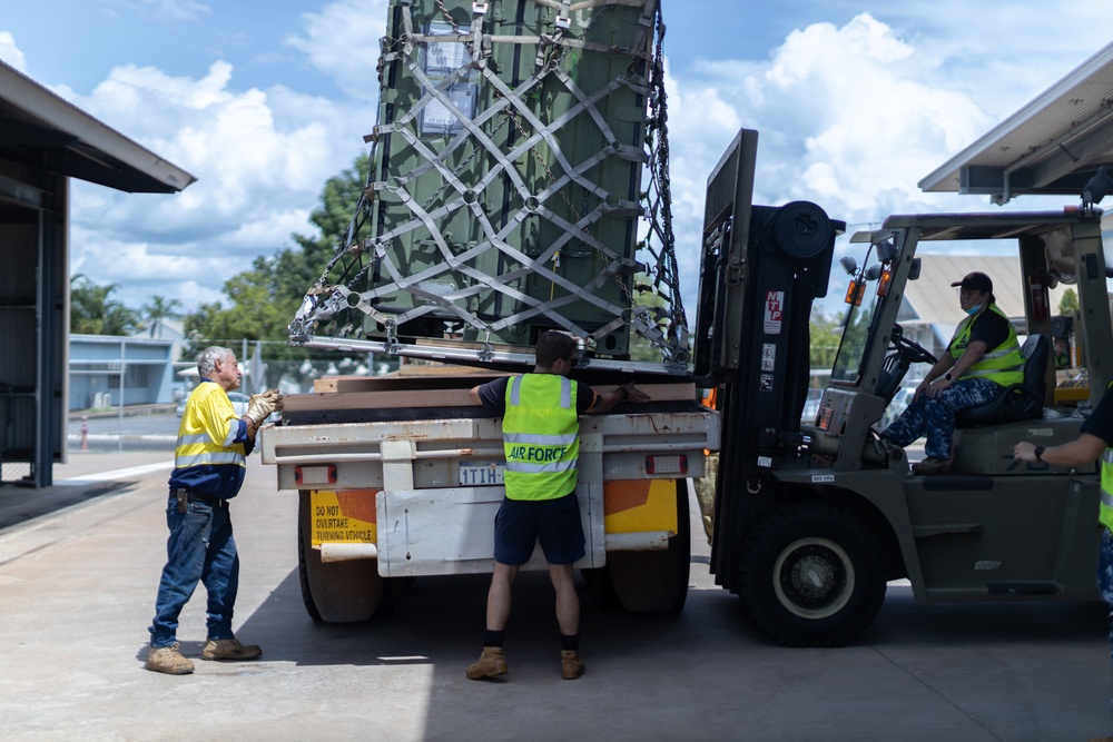 MRF-D 22 Equipment arrives at RAAF Base Darwin