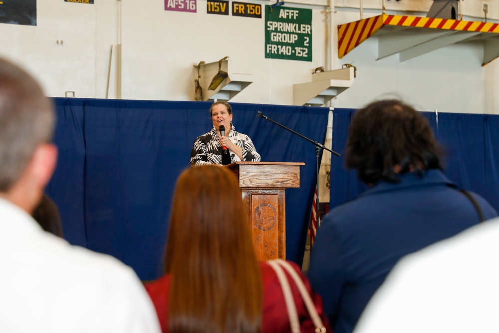 Abraham Lincoln holds a reception for the 70th year of the U.S. Philippine alliance