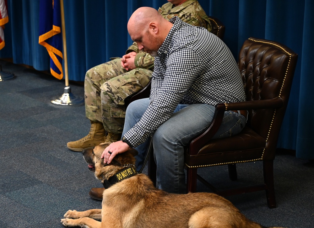 Military Working Dog Retirement Ceremony