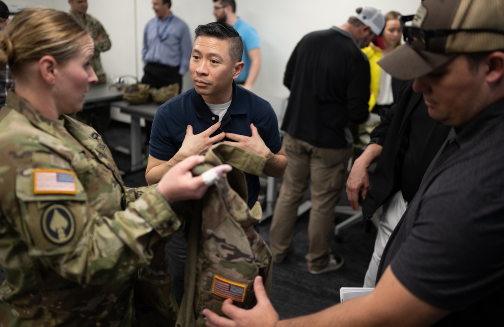 PEO Soldier Personnel Discusses BCS During USASOC Gear Comparison Event