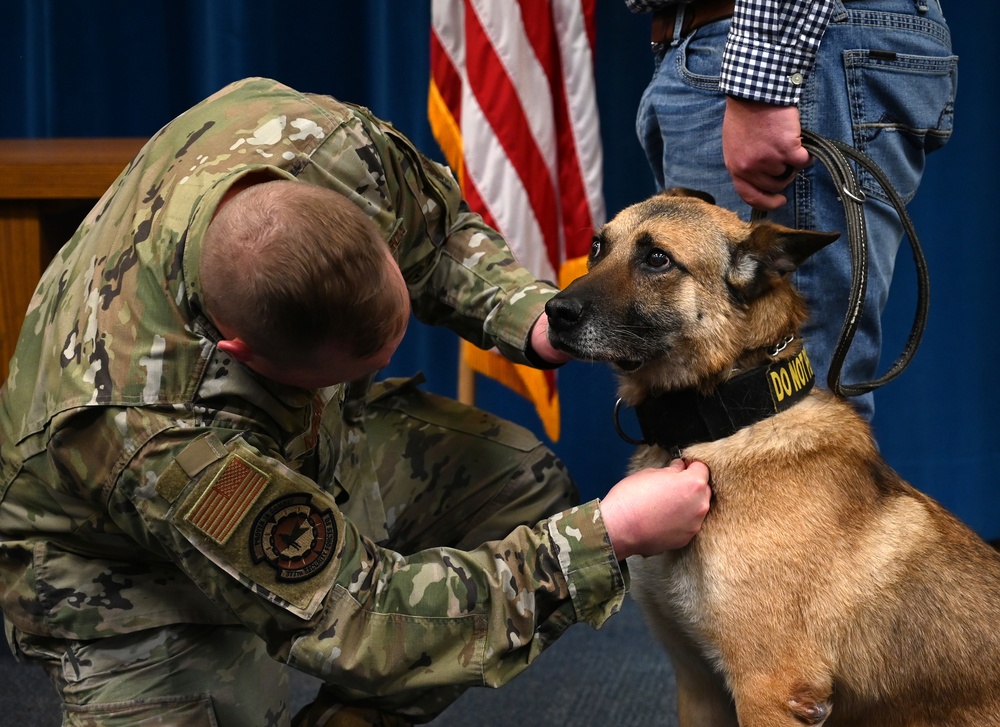 Military Working Dog Retirement Ceremony