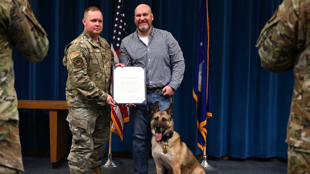 Military Working Dog Retirement Ceremony