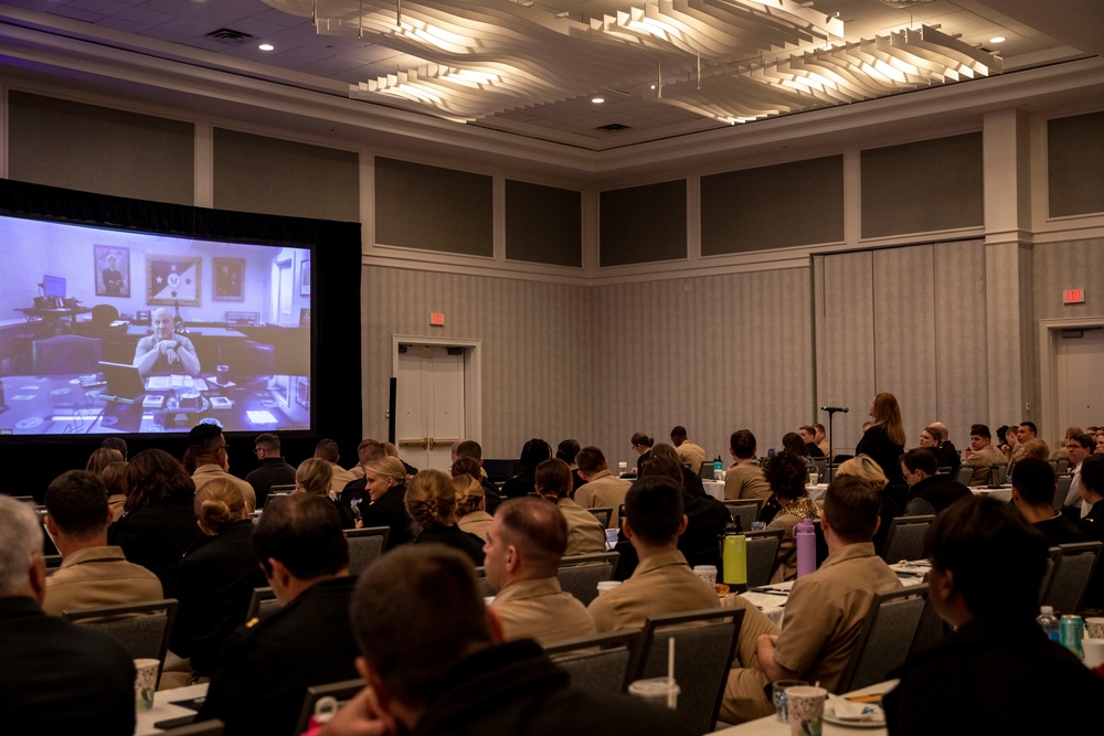 CNO Gilday speaks to the 2022 Navy Public Affairs Worldwide Symposium