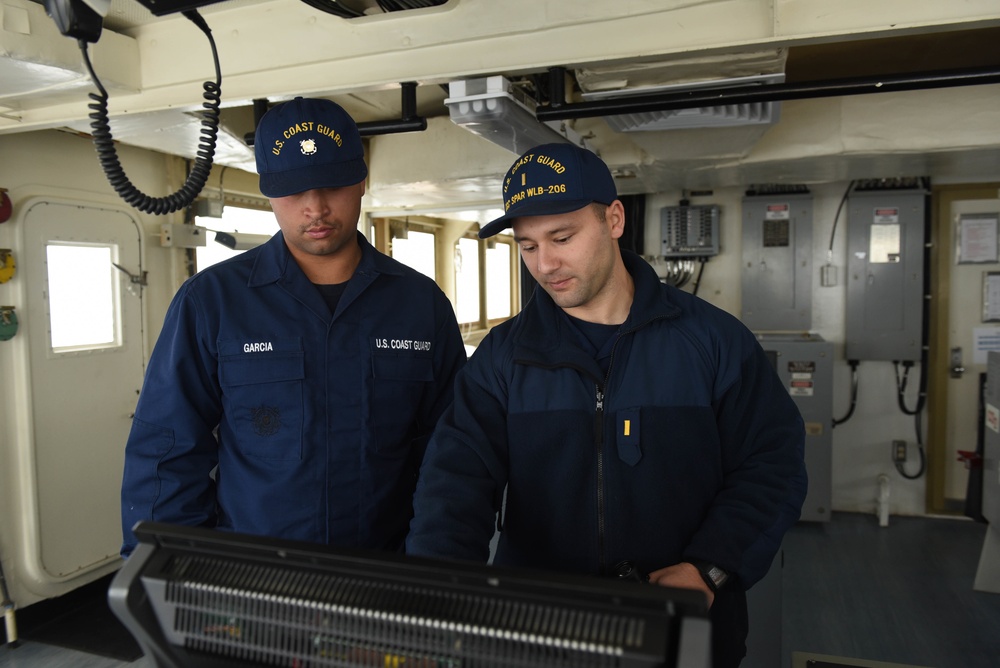 USCGC Spar Homebound Transit