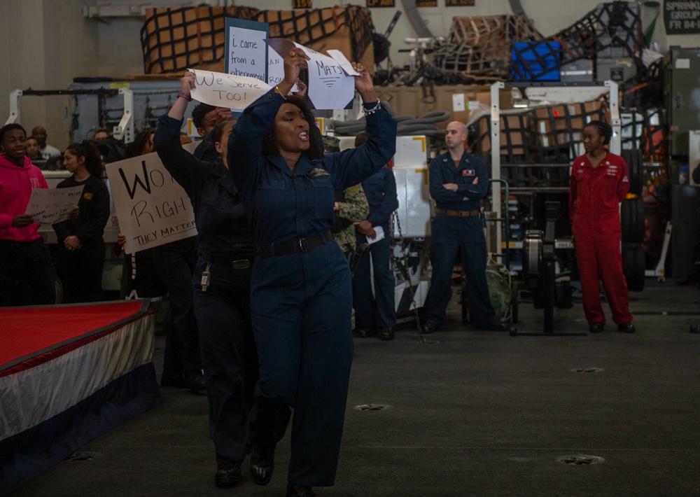 The Harry S. Truman Carrier Strike Group is on a scheduled deployment in the U.S. Sixth Fleet area of operations in support of naval operations to maintain maritime stability and security.