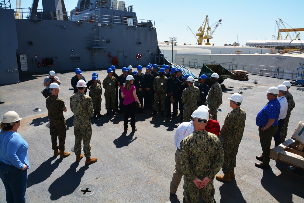 Under Secretary of the Navy Visits Future USS Fort Lauderdale