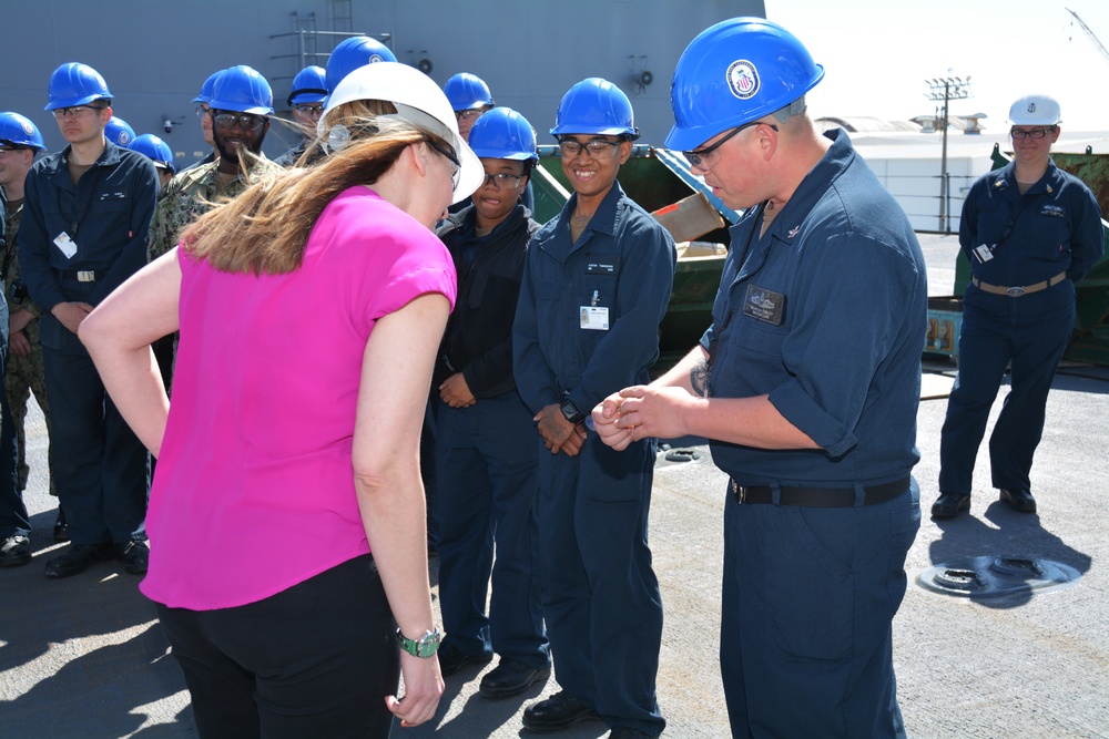 Under Secretary of the Navy Visits Future USS Fort Lauderdale