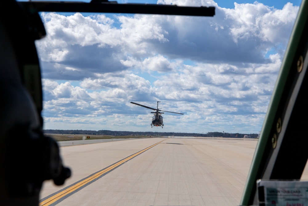 1st Helicopter Squadron flies over Cherry Blossom Festival