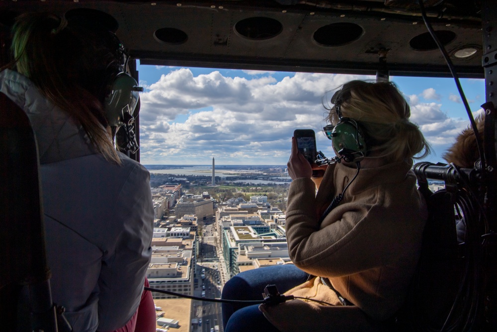 1st Helicopter Squadron flies over Cherry Blossom Festival