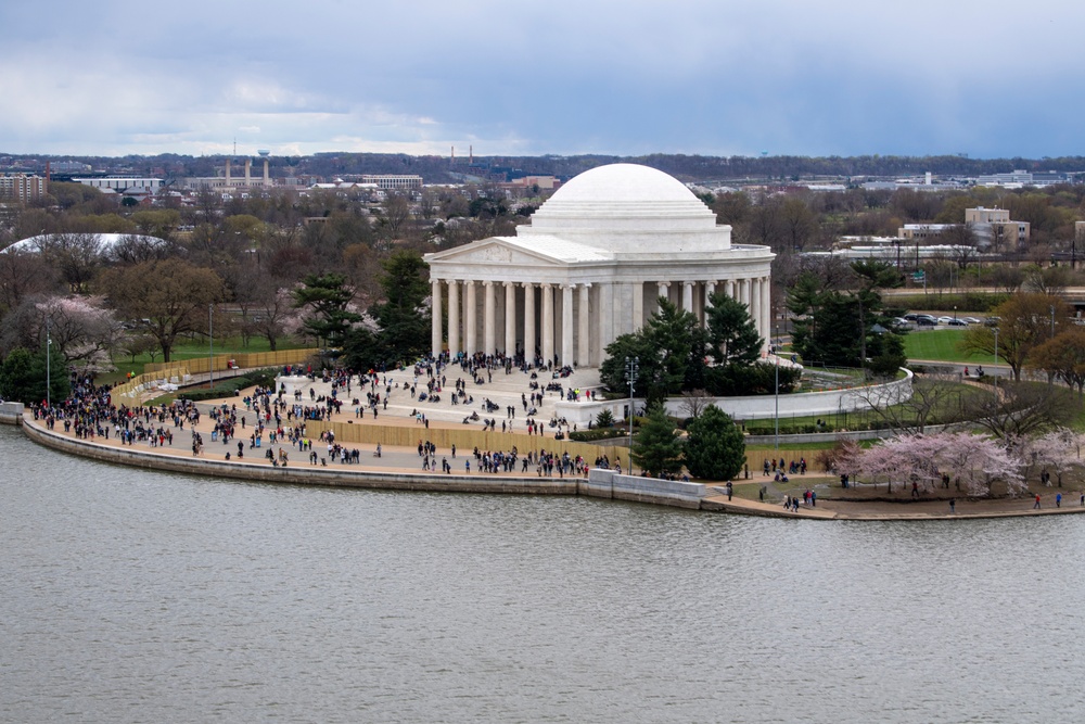 1st Helicopter Squadron flies over Cherry Blossom Festival