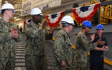 PCU Fort Lauderdale Meritoriously Advances Sailors aboard Ship for the First Time